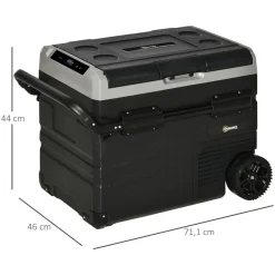 Outsunny - Nevera congelador portatil 40L Negro