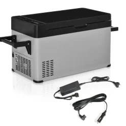 Outsunny - Nevera congelador 40L Gris y Negro