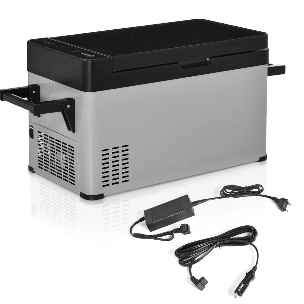 Outsunny - Nevera congelador 40L Gris y Negro