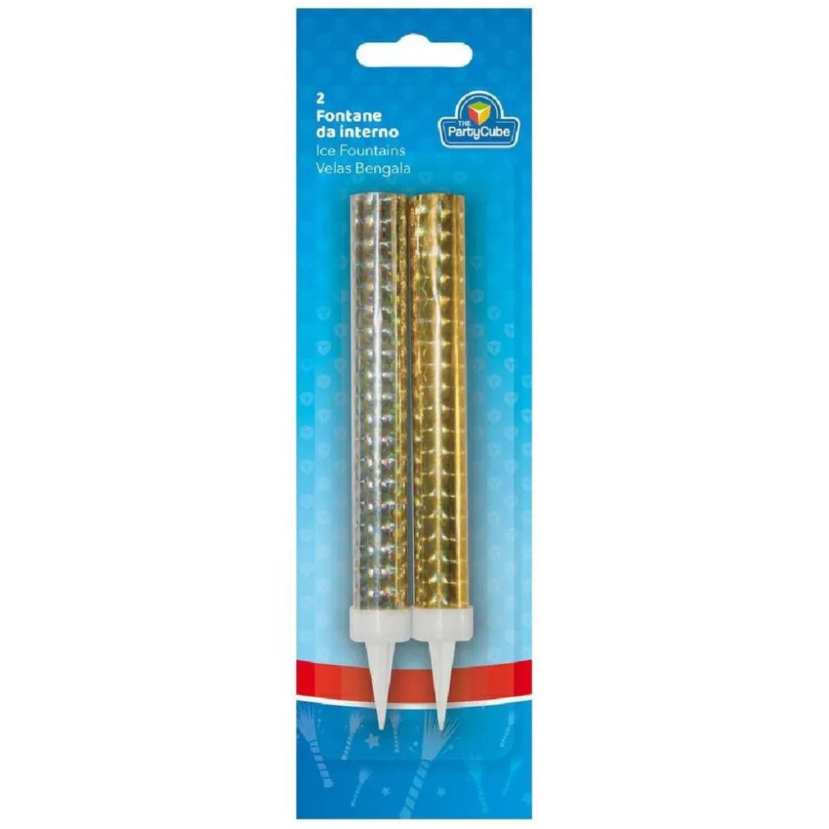 Pack 2 velas bengala doradas