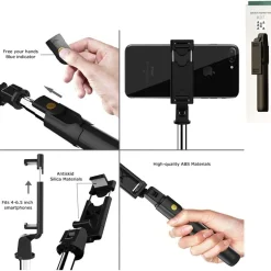 Palo selfie Bluetooth con mando a distancia