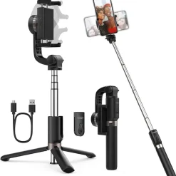 Palo selfie con mando a distancia estabilizador L08