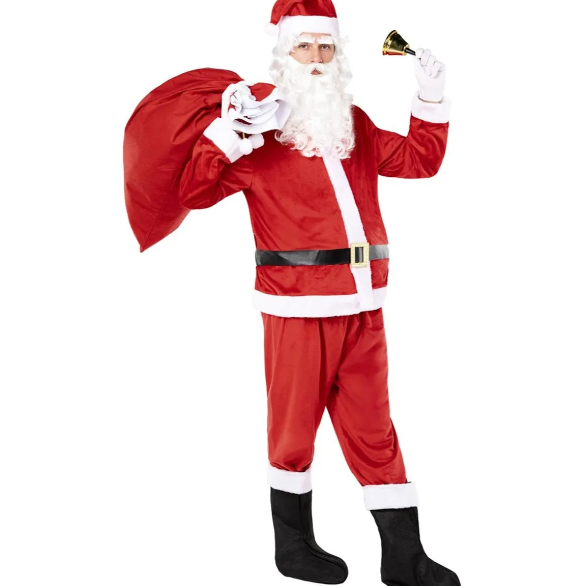 Peluca con barba de Papá Noel