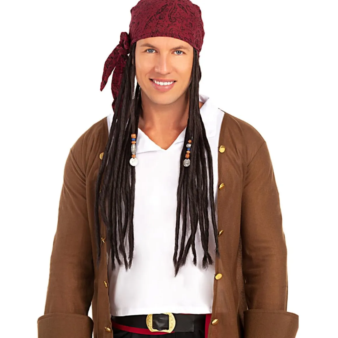 Peluca con pañuelo pirata