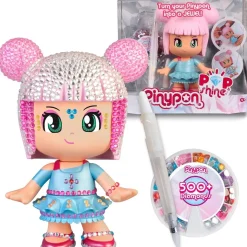 Pinypon - Pop & Shine Figura Para Personalizar Cristales Brillantes ㅤ