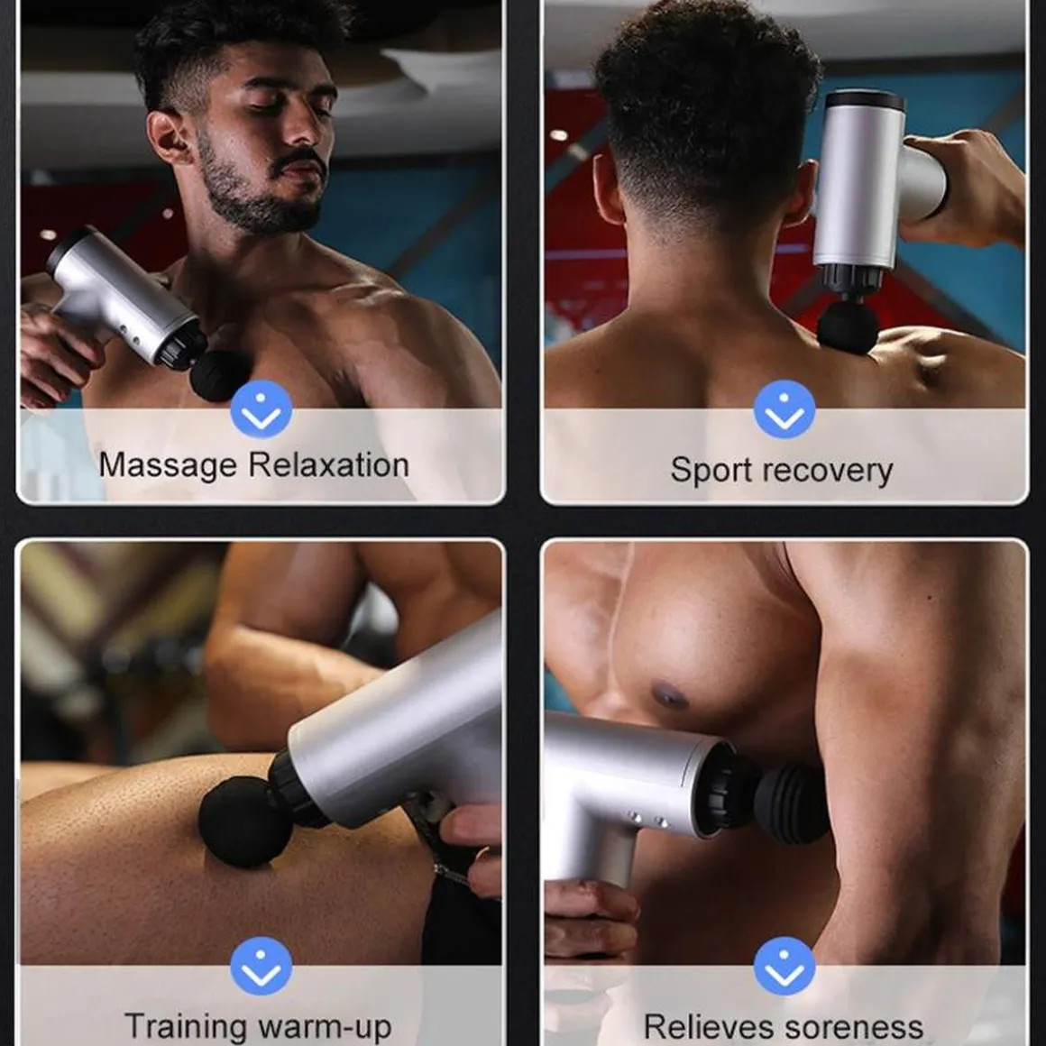 Pistola de masaje Negra