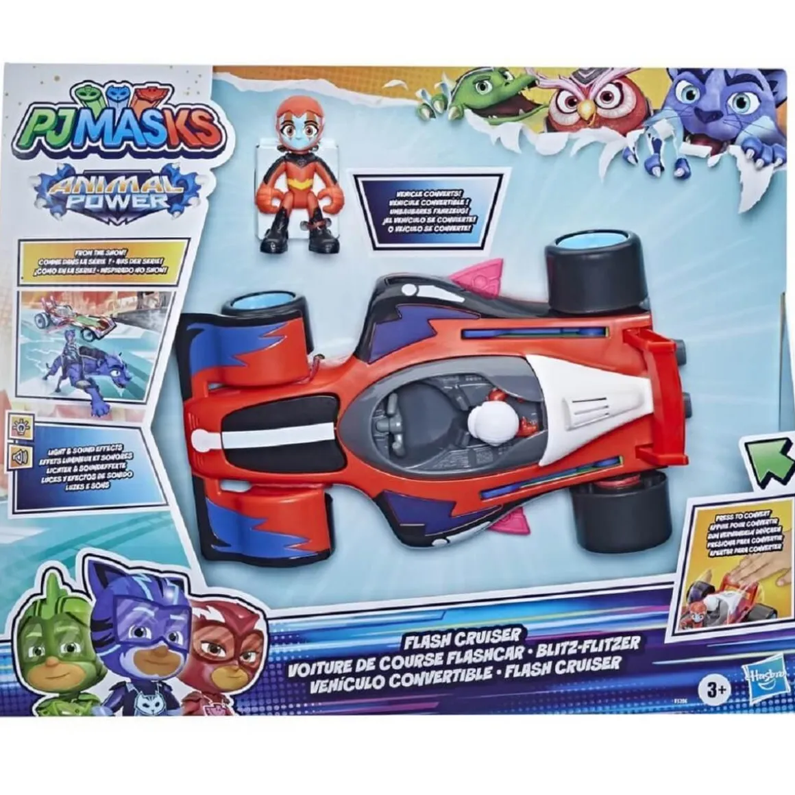 PJ Masks - Vehículo transformable Animal Power