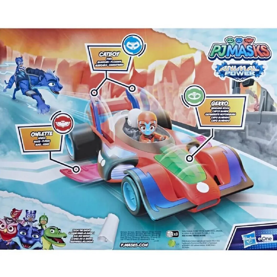 PJ Masks - Vehículo transformable Animal Power