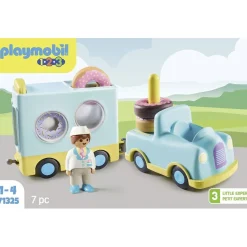 Playmobil - Camión de donut con función de apilado y clasificación ㅤ