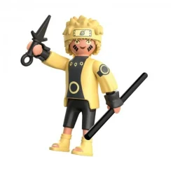 Playmobil - Figura Naruto con camisa amarilla y bastón Playmobil ㅤ