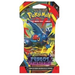 Pokémon - Megaevolución Fuegos Fantasmales - Sobre con funda cartas coleccionables en español (Varios modelos)