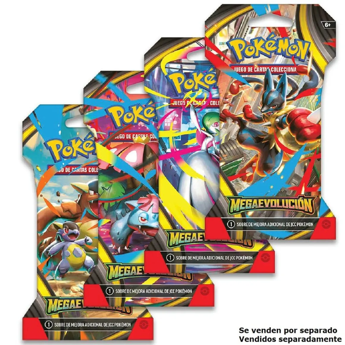 Pokémon - Sobre de cartas en blister Mega Evolución en español (Varios modelos)