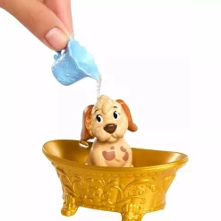 Princesas Disney - Bella baña y cepilla a su perrito