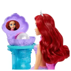Princesas Disney - Muñeca Ariel con tocador desplegable