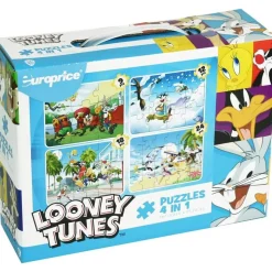Puzzles de Looney Tunes 4 en 1
