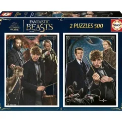 Puzzles Fantastic Beast 2x500 piezas con cola fix incluida