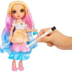 Rainbow High - Watercolor & Create DIY - Muñeca ojos castaños