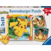 Ravensburger - 3 puzzles 49 piezas Pokémon
