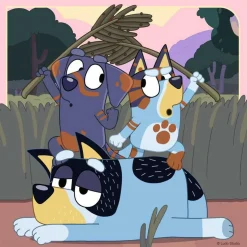 Ravensburger - Bluey - Puzzle infantil Ravensburger Bluey, 3x49 piezas ㅤ