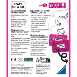 Ravensburger - Juego de cartas familiar That's not a hat: Versión Española ㅤ