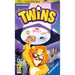 Ravensburger - Juego de cartas Twins para 2-5 jugadores, versión de viaje ㅤ