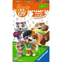 Ravensburger - Juego de tablero Cats: Canta y baila con los Buffycats - Búsqueda y movimiento ㅤ