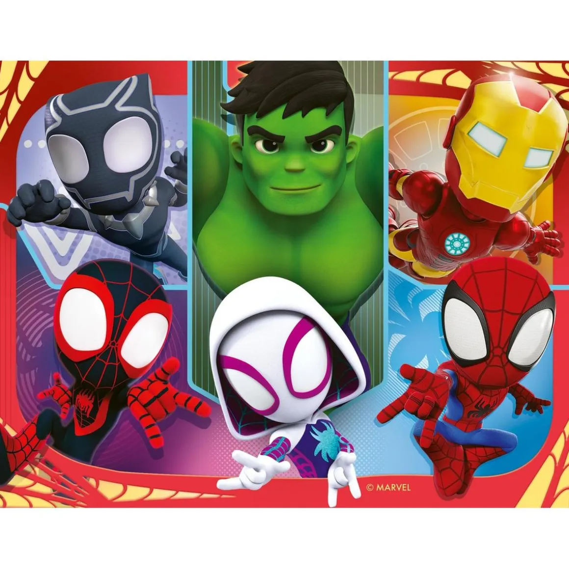 Ravensburger - Marvel Spidey Amazing Friends - Puzzle 4 in a box