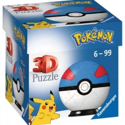 Ravensburger - Pokemon - Pokeball Classic Puzzle 3D (varios modelos)