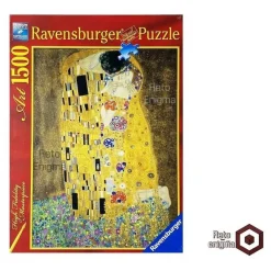 Ravensburger - Puzzle 1500 piezas: El beso de Klimt, arte y calidad ㅤ