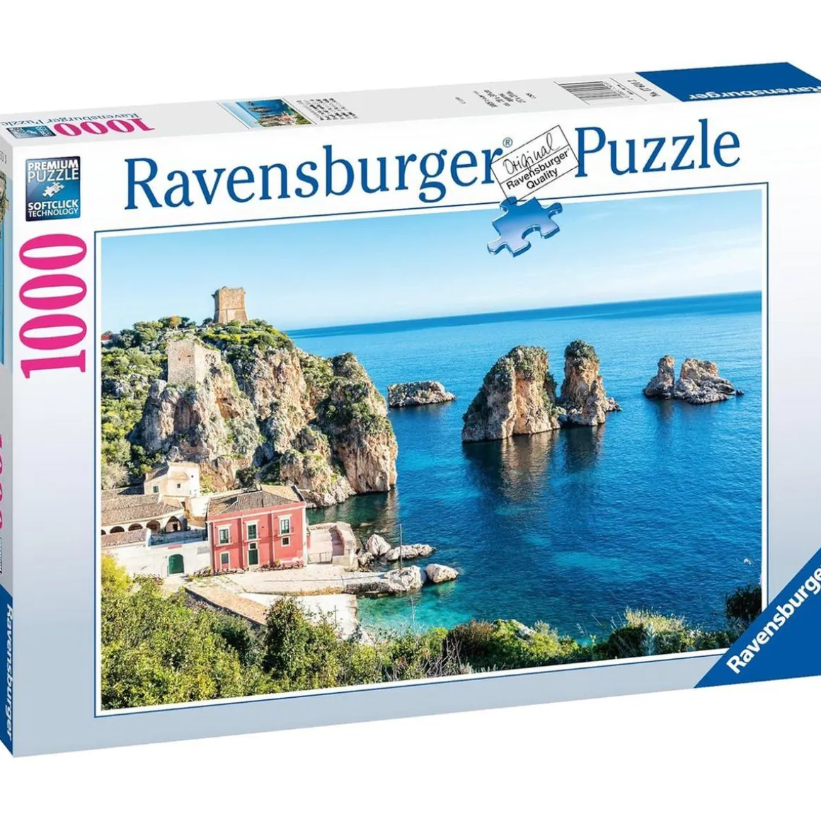 Ravensburger - Rompecabezas Paisaje Mediterráneo Italia, 1000 Piezas ㅤ