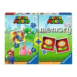 Ravensburger-Super Mario-Pack juego de memoria + 3 puzzles