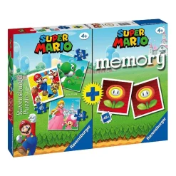 Ravensburger-Super Mario-Pack juego de memoria + 3 puzzles