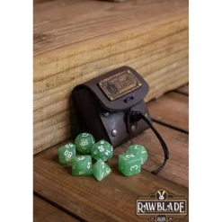 Rawblade - Dados y bolsa de cuero Druida