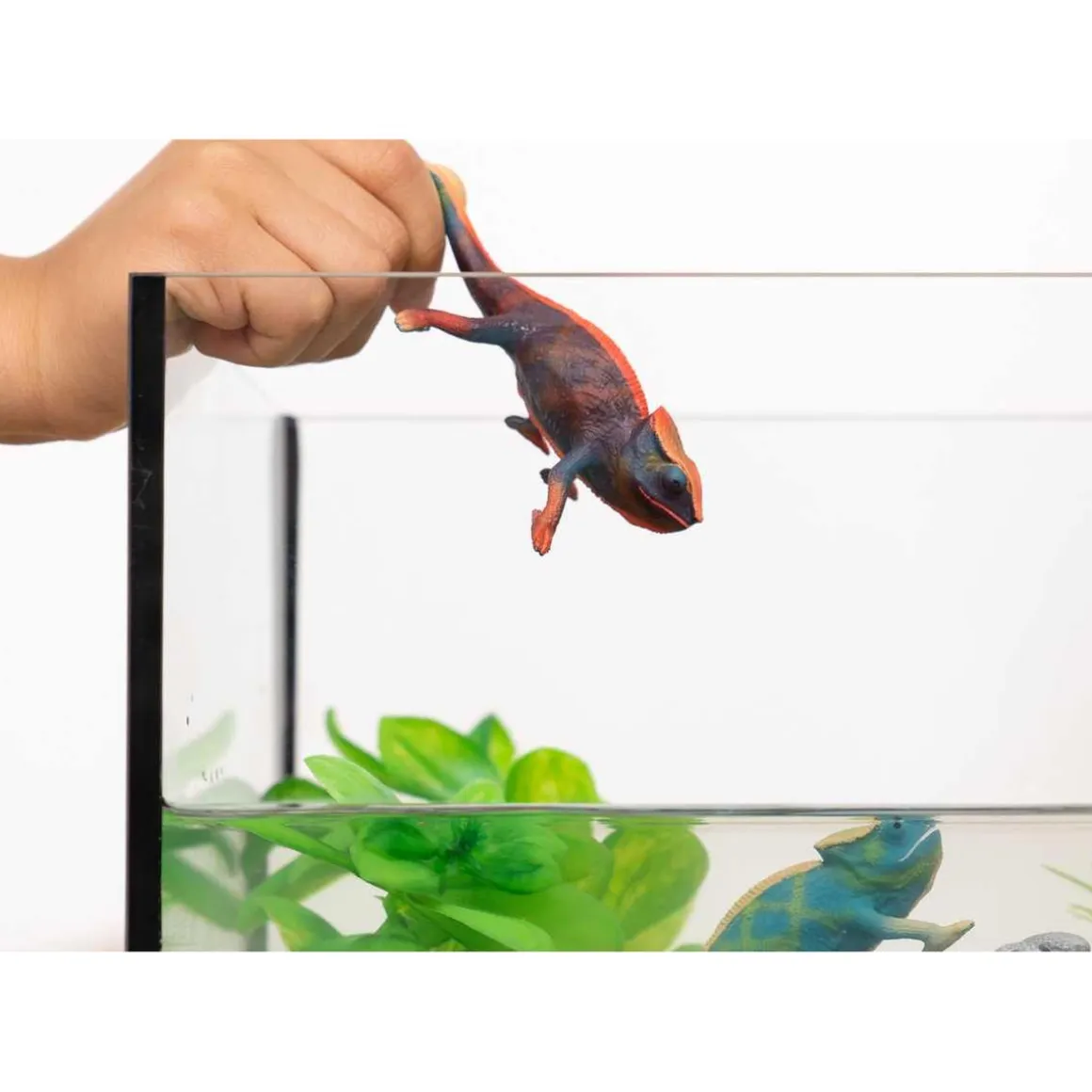 Schleich - Figura de camaleón vida salvaje para niños ㅤ