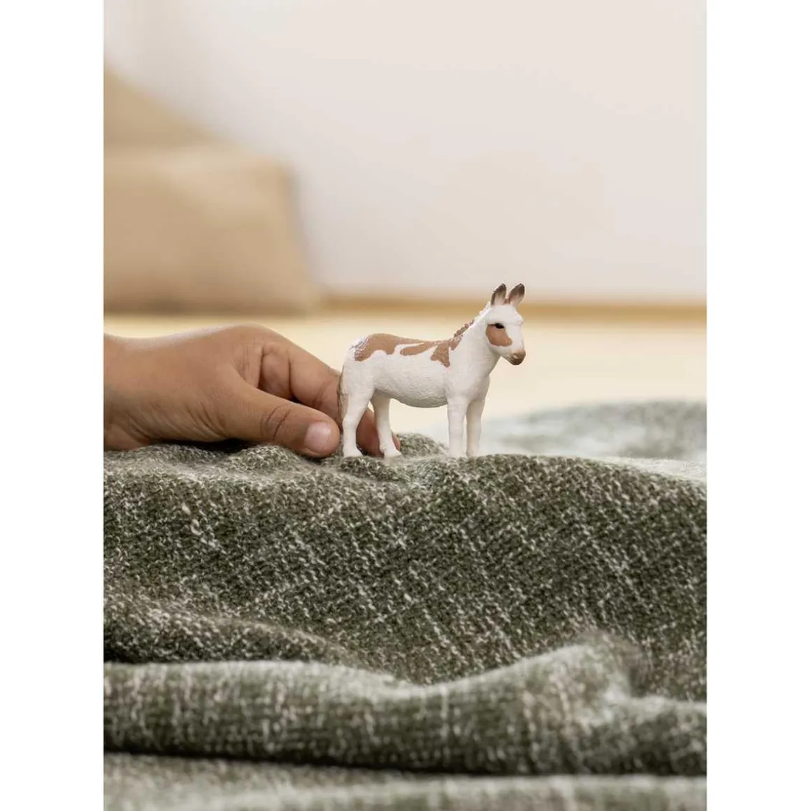 Schleich - Figura de juguete de burro manchado americano ㅤ