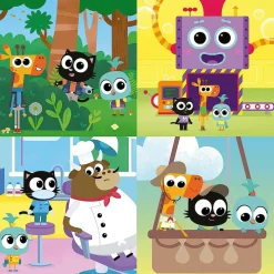 Set de puzzles infantiles progresivos de 12 a 25 piezas, medidas: 16 x 16 cm ㅤ