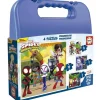 Set progresivo de 4 puzzles en maleta Spidey y sus increíbles amigos ㅤ
