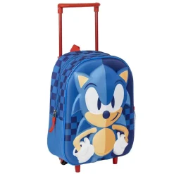 Sonic - Mochila infantil trolley 3D
