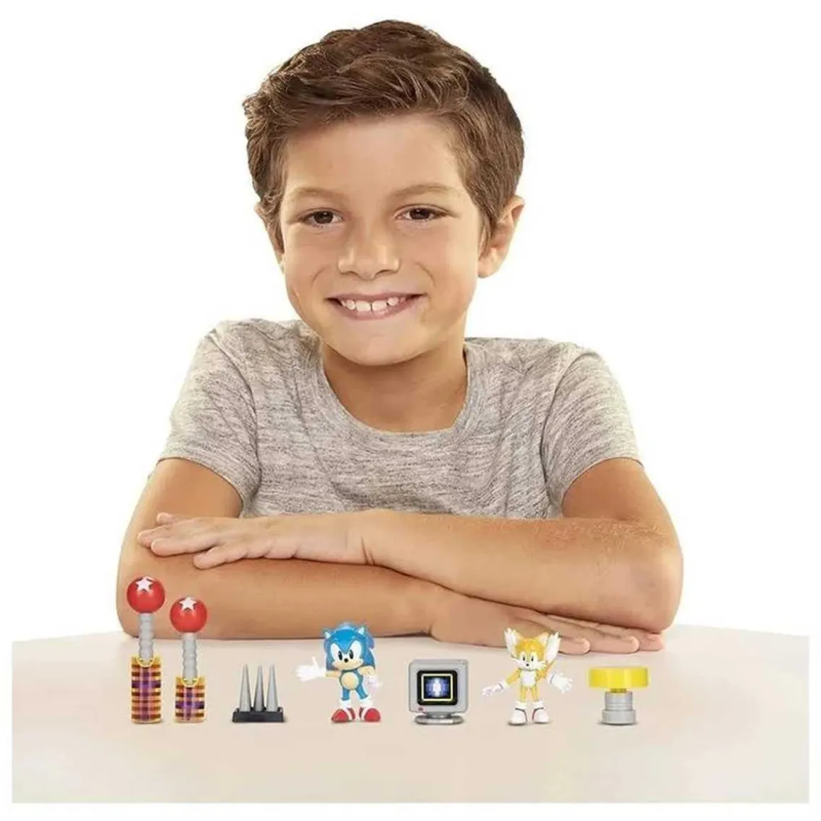 Sonic - Set diorama Sonic con figuras y sonido ㅤ