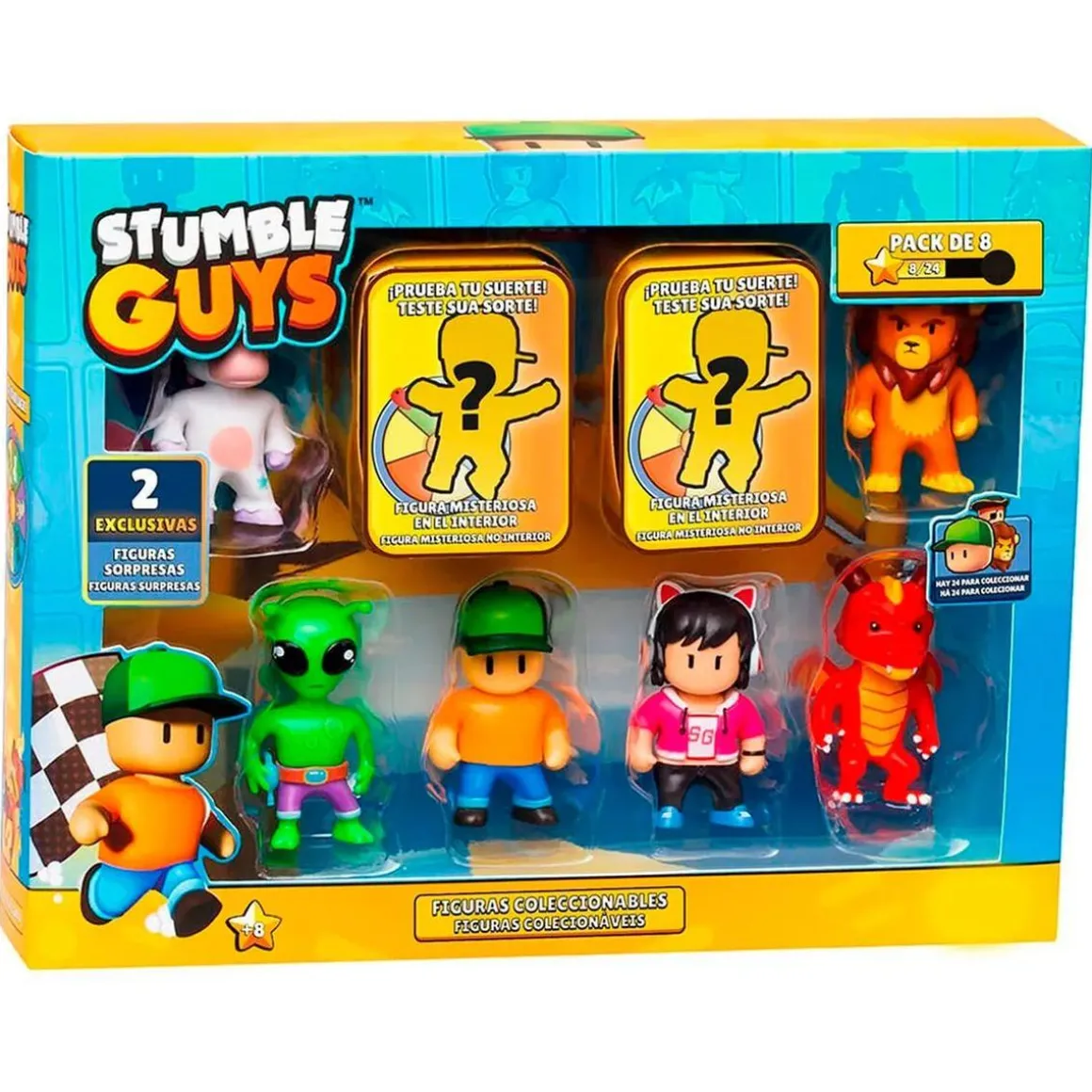 Stumble Guys - Pack 8 figuras (varios modelos)