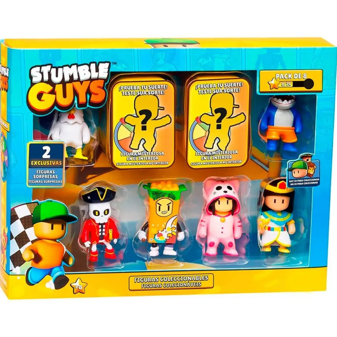 Stumble Guys - Pack 8 figuras (varios modelos)