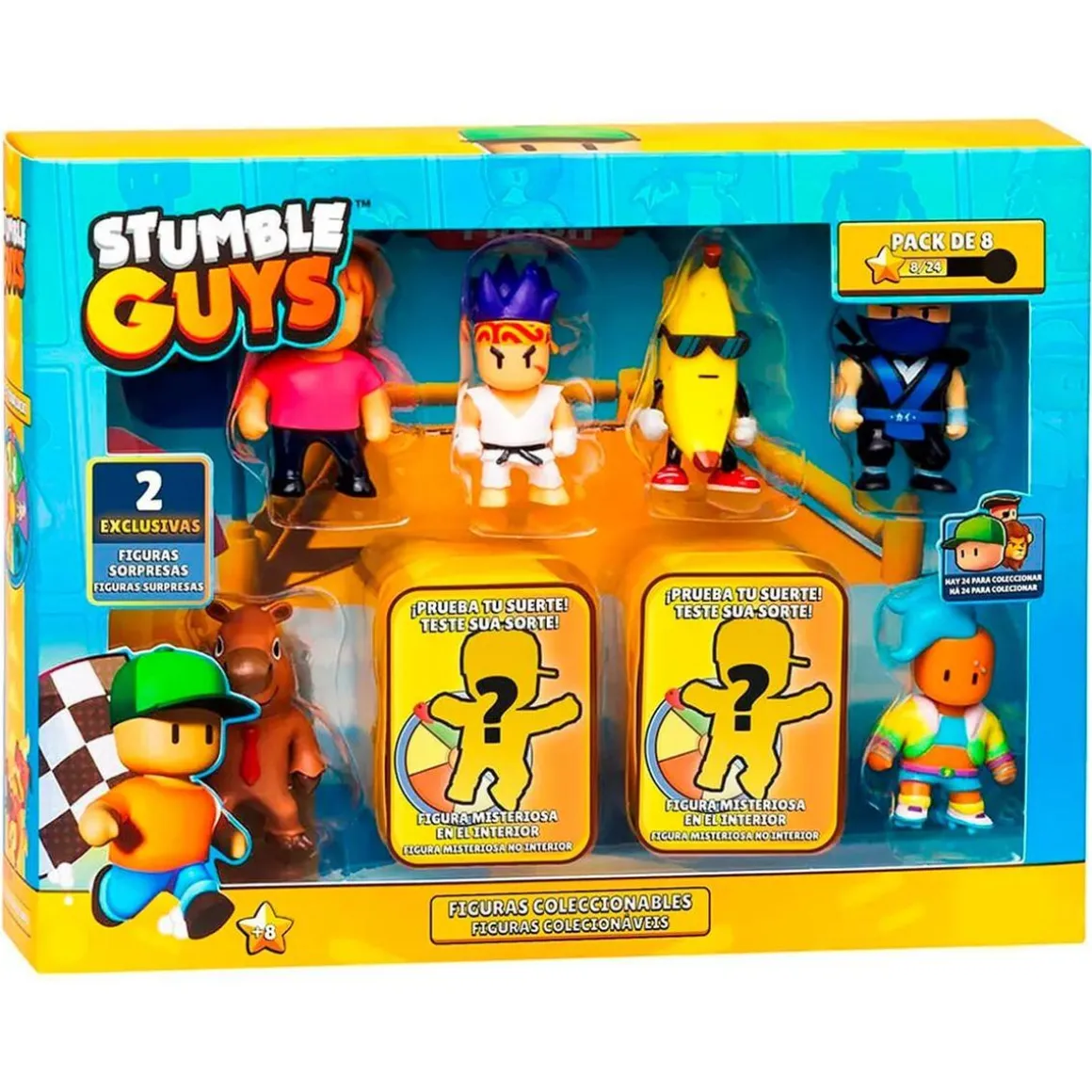 Stumble Guys - Pack 8 figuras (varios modelos)