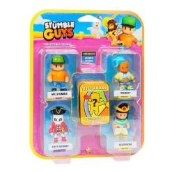 Stumble Guys - Pack 4 figuras + figura misteriosa (varios modelos)