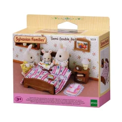 Sylvanian Families - Set de accesorio cama semi-doble para muñecas Sylvanian Families ㅤ