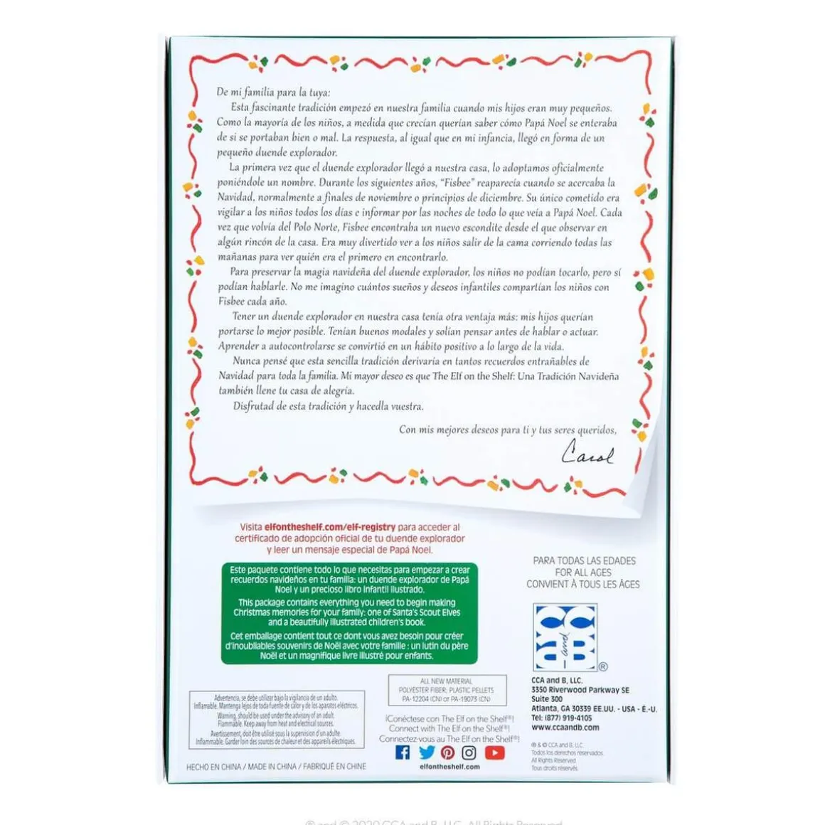 The Elf on The Shelf - Cuento y Muñeco Elf Chico