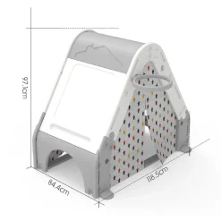 Tienda de campaña con actividades