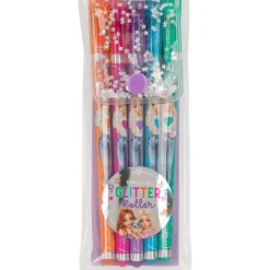 Top Model - 5 bolígrafos de gel con purpurina