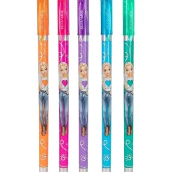 Top Model - 5 bolígrafos de gel con purpurina