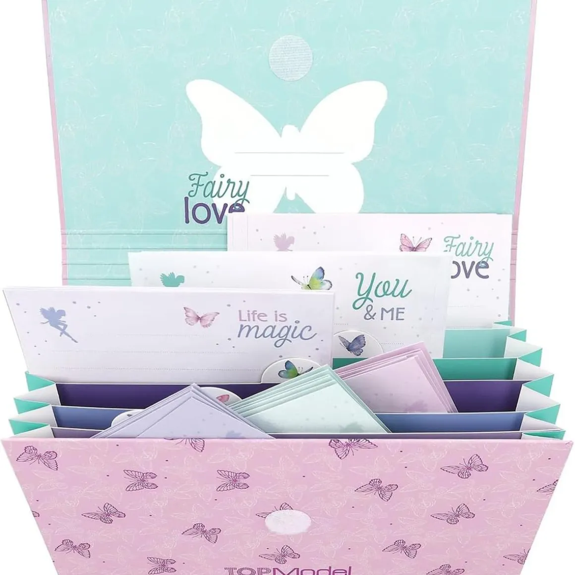 Top Model - Archivador de papelería con papel de cartas