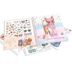 Top Model - Libro pegatinas Dress me up Kitty